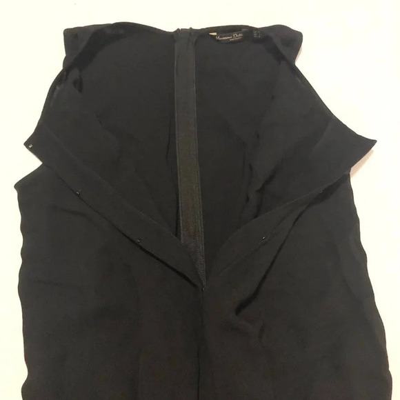 Massimo Dutti Womens Flowing Jumpsuit Size 2  Missing Belt - Picture 4 of 16